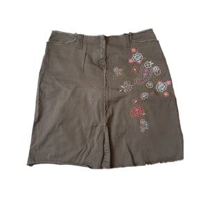 Floral design Midi Skirt